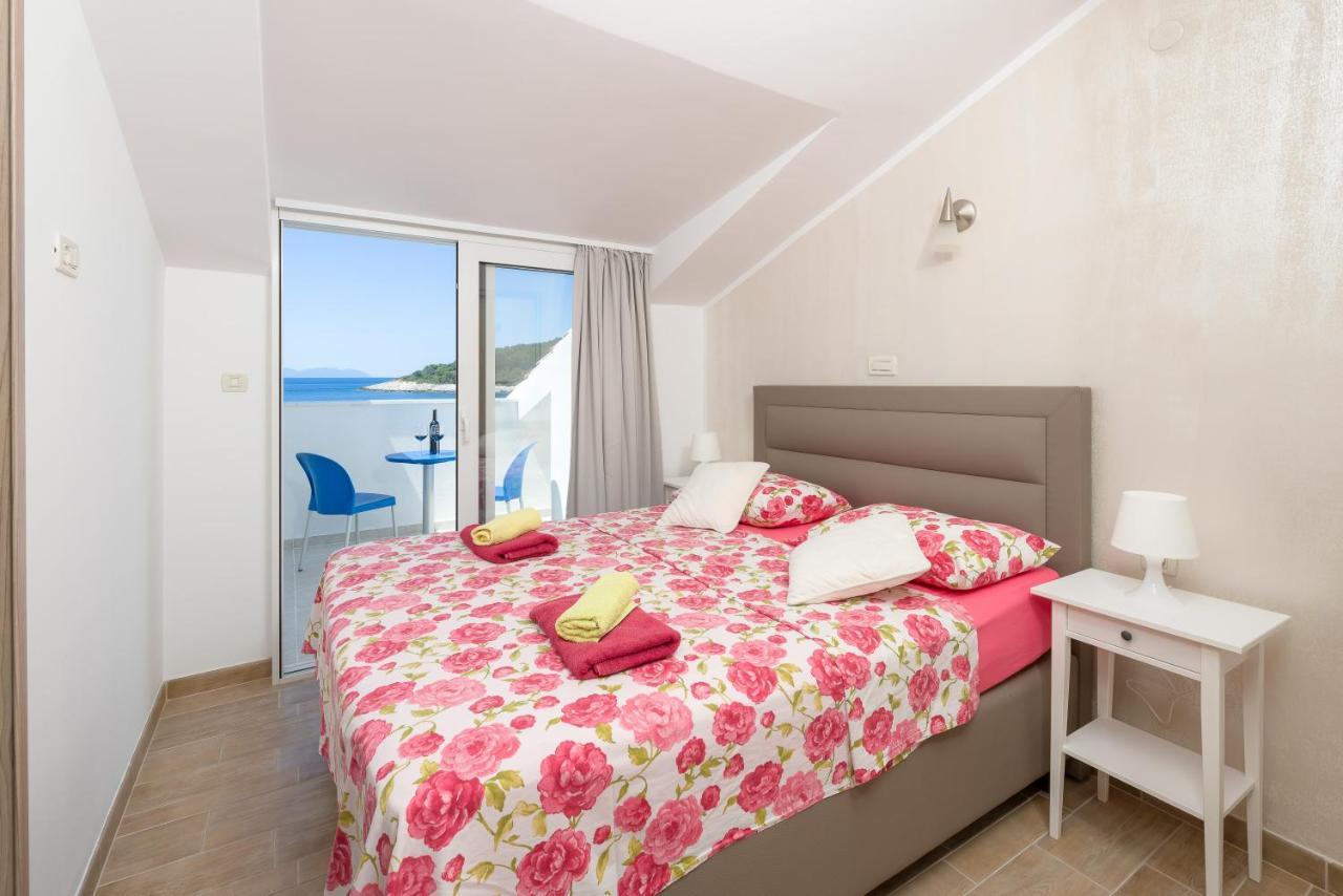 Luxury Bellavista Amazing Sea Holidays With Private Beach & Parking Milna  Exteriör bild