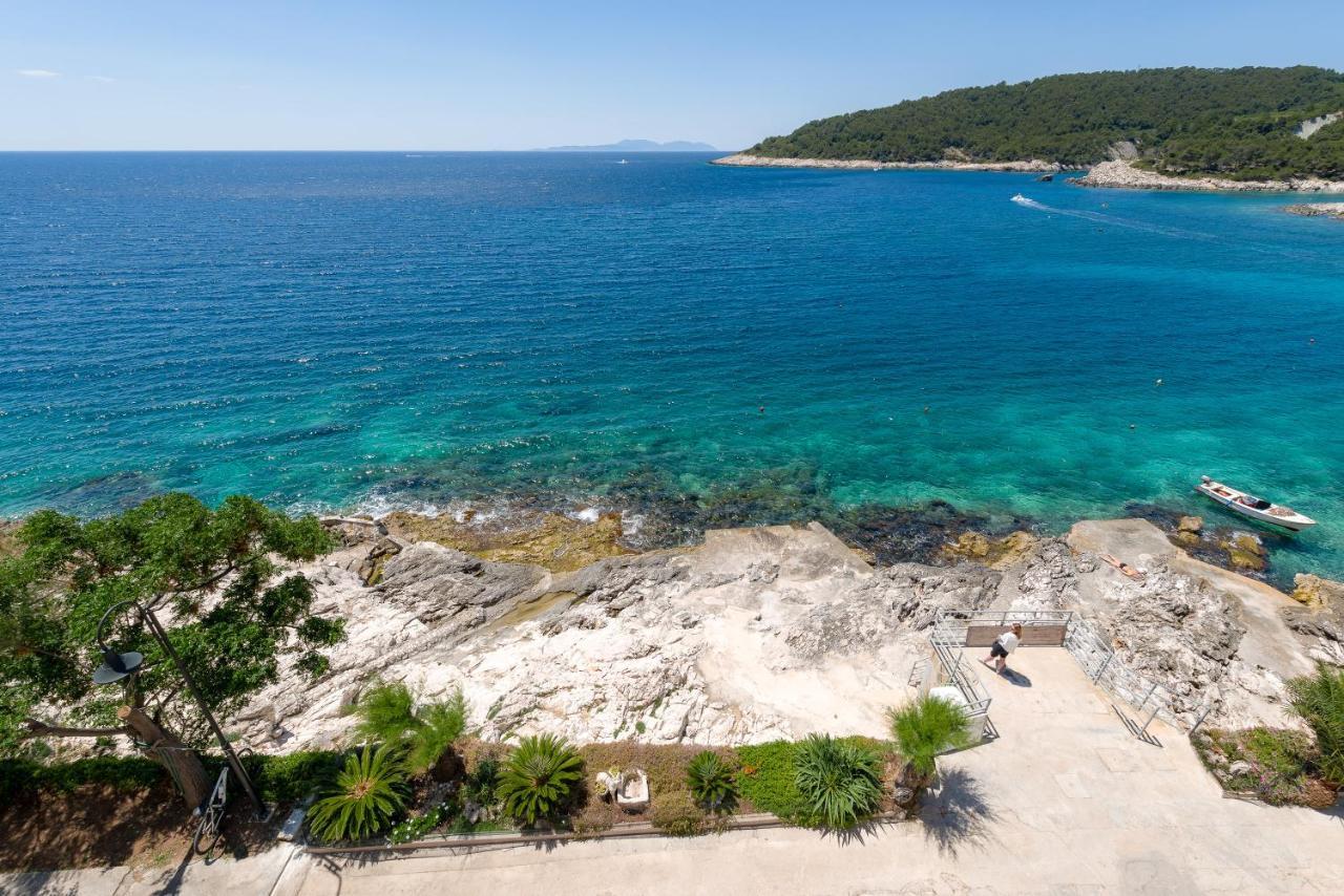 Luxury Bellavista Amazing Sea Holidays With Private Beach & Parking Milna  Exteriör bild