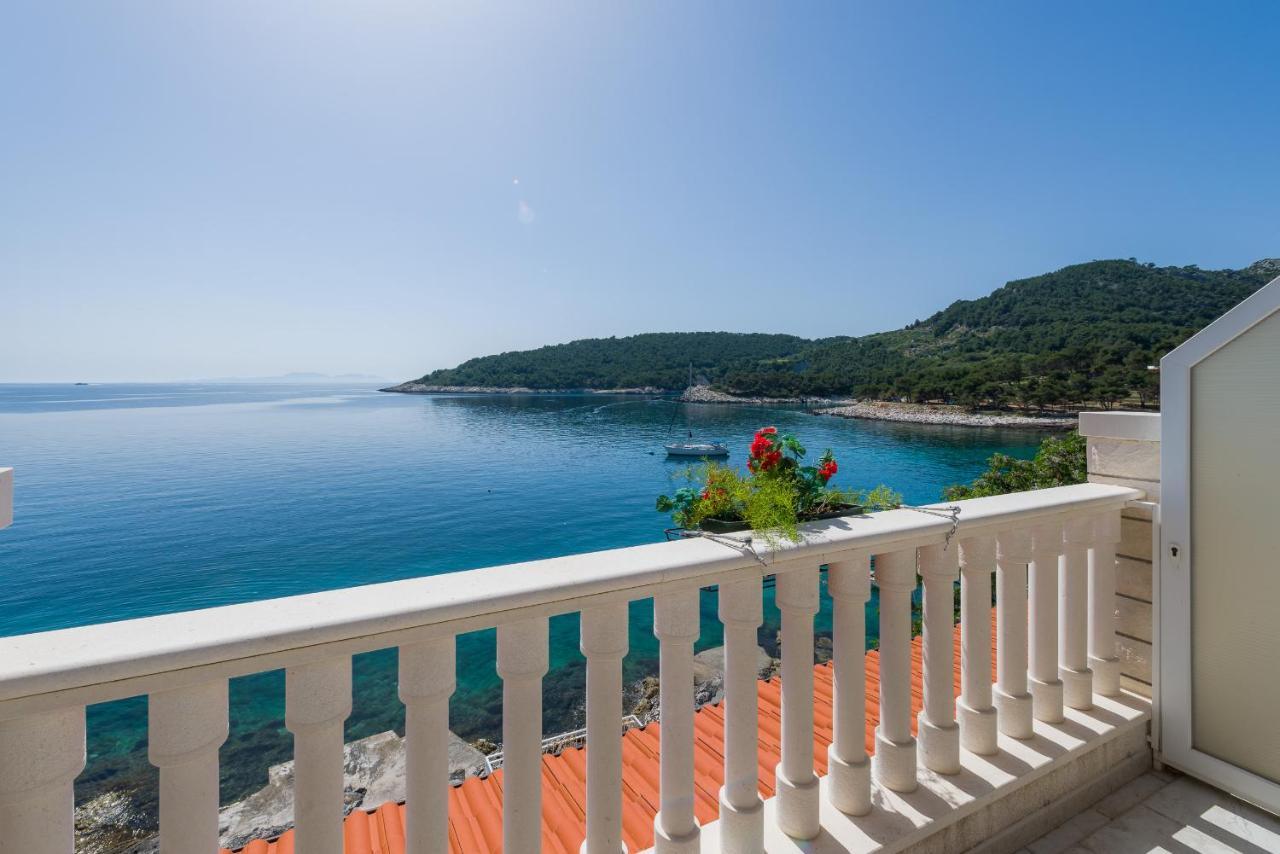 Luxury Bellavista Amazing Sea Holidays With Private Beach & Parking Milna  Exteriör bild